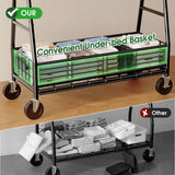 Raybee 65.4"W 350LBS Rolling Clothing rack with Shelves, Adjustable Commecial Garment Racks