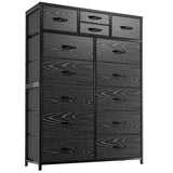 Dresser For Bedroom With 14 Drawers Tall Dresser For Funiture Large Dresser black