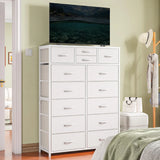 Dresser For Bedroom With 14 Drawers Tall white Dresser For Funiture Large Dresser