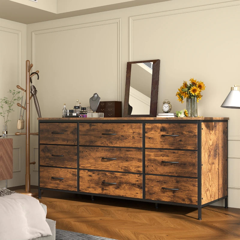 blue dress for baby girl 9 Drawers Dresser for Bedroom Living Room – Reibii
