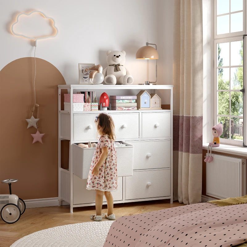 White bedroom dresser