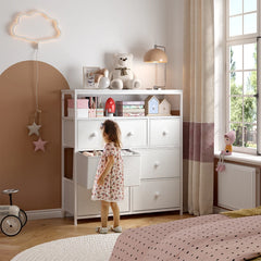 White bedroom dresser