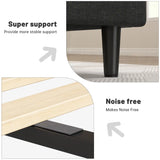 EnHomee 880LBS Bed Frame with Headboard, Upholstered Fabric, Charging Cradle & No Noise