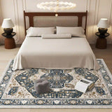 EnHomee Boho Area Rugs,machine washable area rugs，area rugs for living room, Low Pile Vintage Carpet