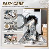 EnHomee Boho Area Rugs,machine washable area rugs，area rugs for living room, Low Pile Vintage Carpet
