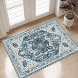 EnHomee Boho Area Rugs,machine washable area rugs，area rugs for living room, Low Pile Vintage Carpet