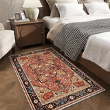 EnHomee Boho Area Rugs,machine washable area rugs，area rugs for living room, Low Pile Vintage Carpet