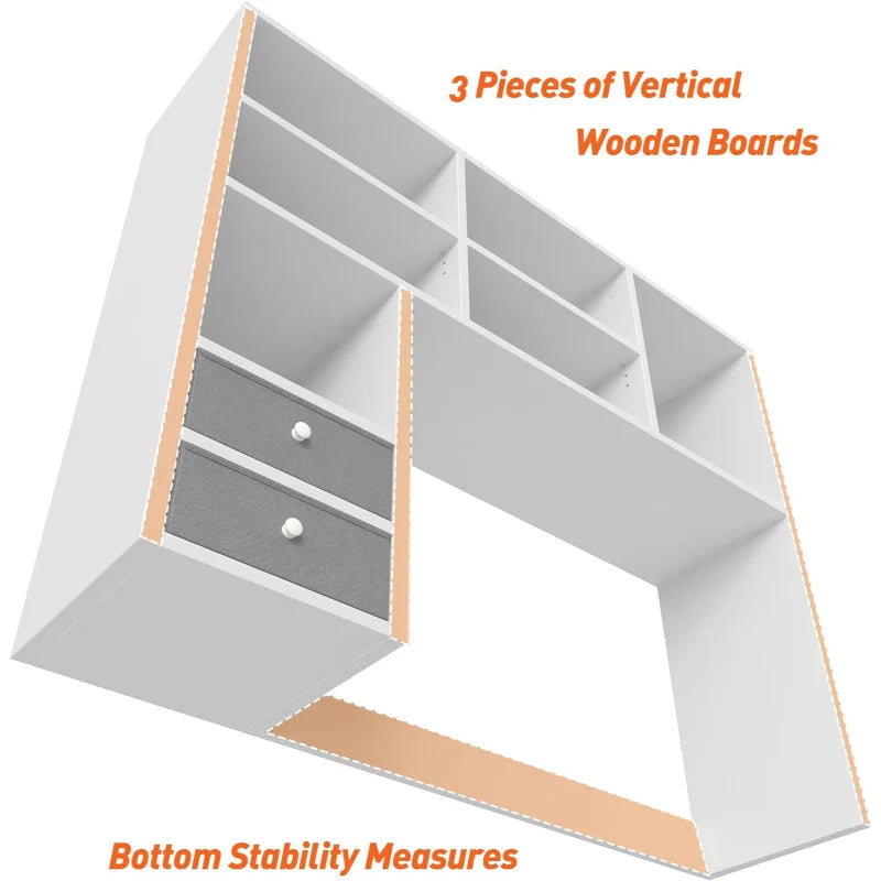 EnHomee Home Office Desktop Shelf Stand