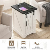 EnHomee Nightstand with Charging Station