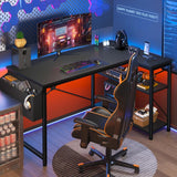 Enhomee47_WComputerDesk_LShapedGamingDesk-Black