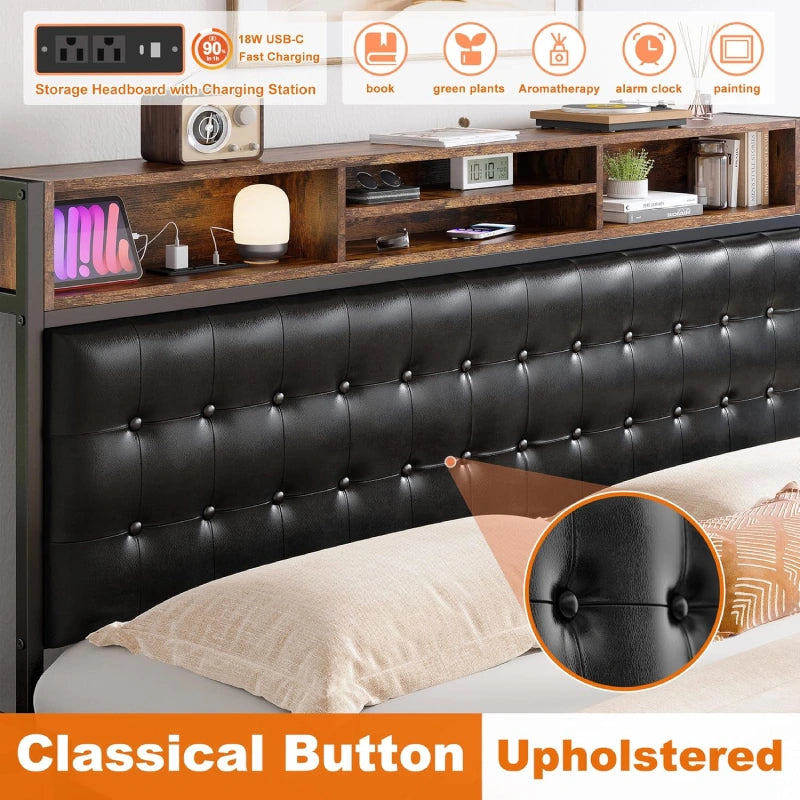 EnhomeeMetalBedFrame_UpgradeModernBedFramewithHeadboard