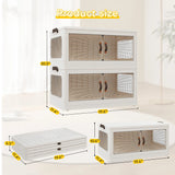 Enhomee Plastic Storage Bins with Lids，stackable storage bins on Wheels