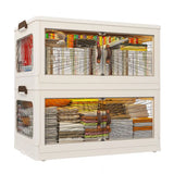 Enhomee Plastic Storage Bins with Lids，stackable storage bins on Wheels