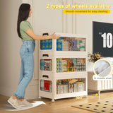 Enhomee Plastic Storage Bins with Lids，stackable storage bins on Wheels