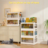 Enhomee Plastic Storage Bins with Lids，stackable storage bins on Wheels