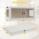 Enhomee Plastic Storage Bins with Lids，stackable storage bins on Wheels