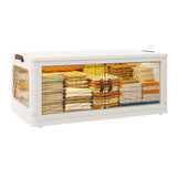 Enhomee Plastic Storage Bins with Lids，stackable storage bins on Wheels