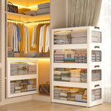 Enhomee Plastic Storage Bins with Lids，stackable storage bins on Wheels