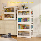 Enhomee Plastic Storage Bins with Lids，stackable storage bins on Wheels