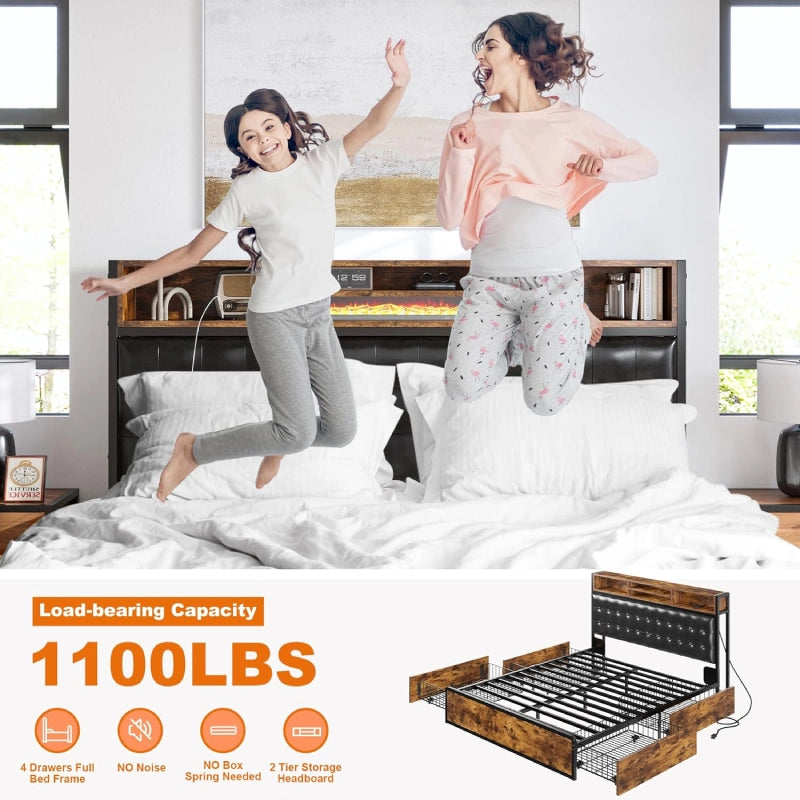 Enhomee_Bed_Frame_Modern_Bed_Frame_with_Storage_Drawers--Full_Size