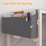 Computer Desk L Shaped Gaming Desk with Storage Shelves & Power Outlets, Home Office Desk for Writing Bedroom Dorm