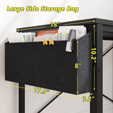 Computer Desk L Shaped Gaming Desk with Storage Shelves & Power Outlets, Home Office Desk for Writing Bedroom Dorm