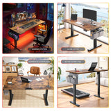 Electric Standing Desk, Sit to Stand Desk Adjustable Height, Stand Up Desk with Cable Management