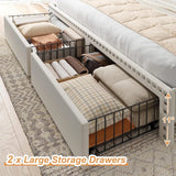 Enhomee_King_Bed_Frame_with_2_Large_Drawers