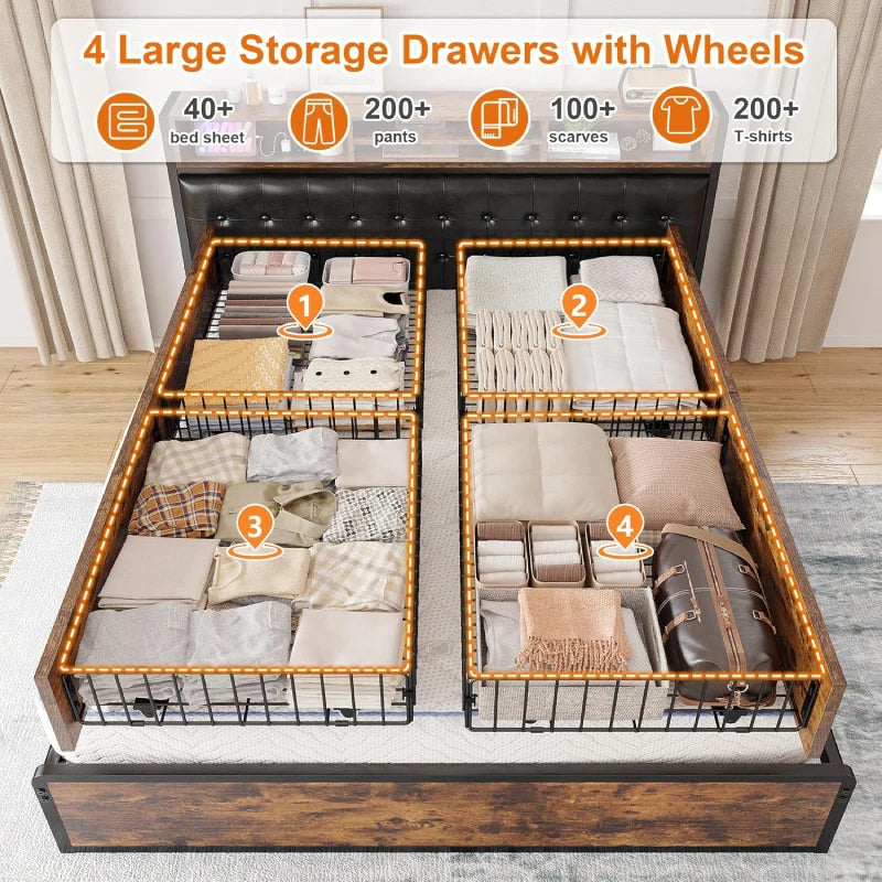 Enhomee_Metal_Bed_Frames_Modern_Bed_Frame_with_Storage_Drawers--Full_Size