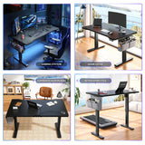 Electric Standing Desk, Sit to Stand Desk Adjustable Height, Stand Up Desk with Cable Management