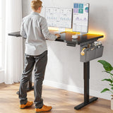Electric Standing Desk, Sit to Stand Desk Adjustable Height, Stand Up Desk with Cable Management
