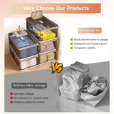 Enhomee collapsible storage bins, Stackable Storage Bins with Lids