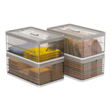 Enhomee collapsible storage bins, Stackable Storage Bins with Lids