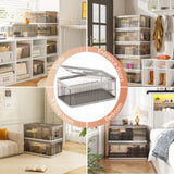 Enhomee collapsible storage bins, Stackable Storage Bins with Lids