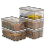 Enhomee collapsible storage bins, Stackable Storage Bins with Lids