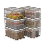 Enhomee collapsible storage bins, Stackable Storage Bins with Lids