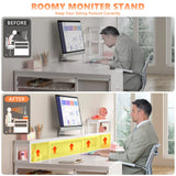 71" W Carbon Fiber Gaming Desk, L Shaped Computer Desk with Drawer & Power Outlet