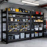Adjustable Shelves for Storage, Rust-Proof Shelving for Garage, Industrial, Warehouse, Basement & Workshop