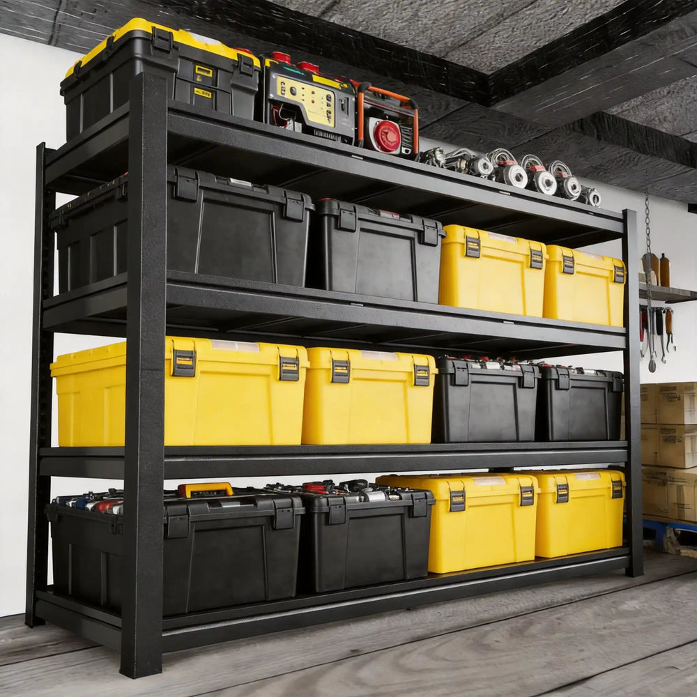 Sturdy Steel Shelving Rack for Garage, Warehouse and Basement Organization
