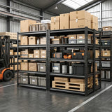 REIBII 5 Tier 72"H Garage Shelving, Metal Storage Shelving for Commercial Warehouse,Garage,Pantry