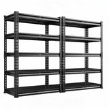 REIBII 5 Tier 72"H Garage Shelving, Metal Storage Shelving for Commercial Warehouse,Garage,Pantry
