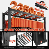 REIBII 68″W Heavy-Duty Garage Shelving Unit,Adjustable Metal Shelving for Garage, Basement, Warehouse
