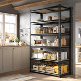 Heavy Duty Adjustable Garage Shelving Unit with Large Capacity，Metal Storage Shelves for Warehouse, Pantry, Basement Organization