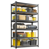 Heavy Duty Adjustable Garage Shelving Unit with Large Capacity，Metal Storage Shelves for Warehouse, Pantry, Basement Organization