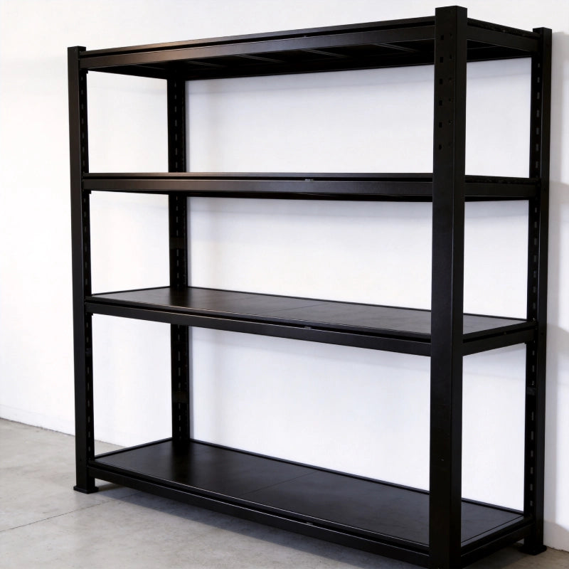 Reinforced Metal Shelving with Strong Support Bars for Stability