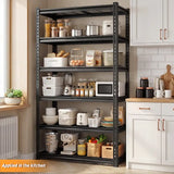 Reibii Heavy Duty Storage Shelves, Adjustable Steel Garage Shelves,Metal Shelving Rack for Garage, Warehouse, Basement, Workshop