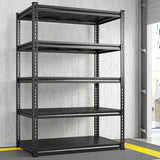 Massive Capacity: Holds up to 2000 lbs total, with each shelf supporting 400 lbs—perfect for tools, supplies, and more.