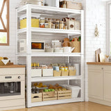 Raybee 72"H Metal Storage Rack 2000LBS Adjustable Shelving for Kitchen, Living room