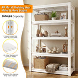 Raybee 72"H Metal Storage Rack 2000LBS Adjustable Shelving for Kitchen, Living room