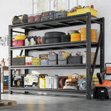 Reibii  5000lbs Garage Shelving Heavy Duty 4-Tier Metal Adjustable Storage Shelves for Warehouse, Workshop, Basement, Industrial Organization, 60" W X 18" D X 72" H